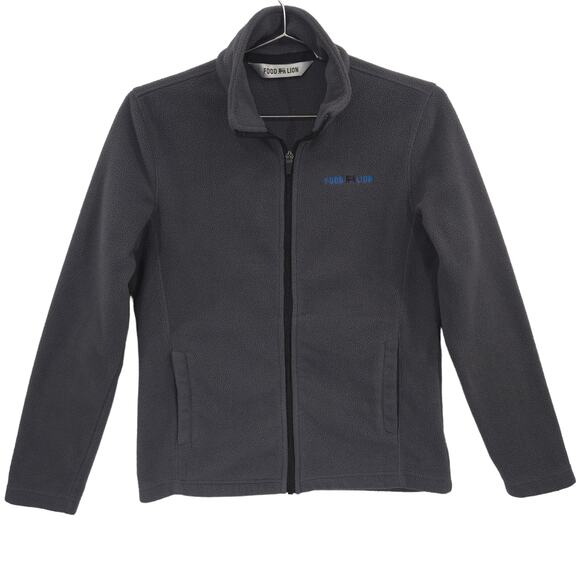 Food Lion Fleece Jacket Womens Extra Small Gray Long Sleeve Employee Full Zip - Picture 1 of 12